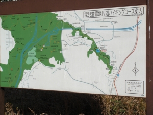 能見堂緑地周辺ハイキングコース案内図20130108
